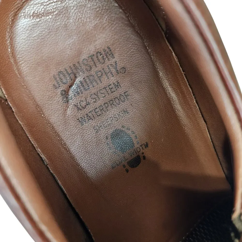 Johnston & Murphy Mens Stanton XC4 Slip On Sheepskin Loafers Size 8.5 Waterproof